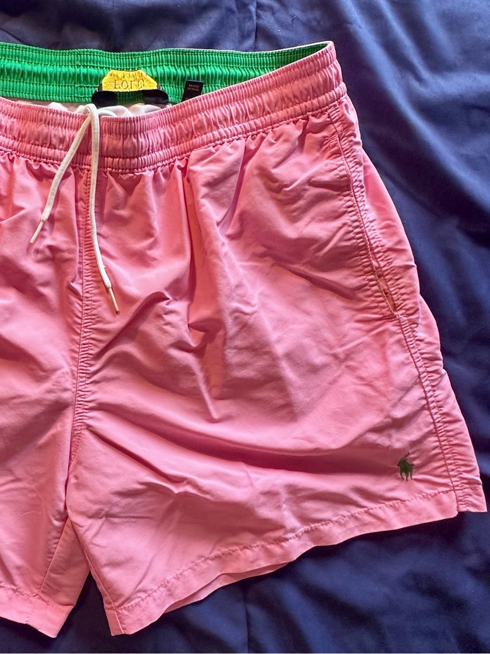 Polo Ralph Lauren Pink Swim Shorts XL Men's Drawstring Pockets Solid